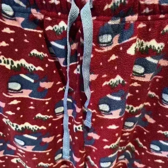 Vineyard Vines snowboard whale fleece youth XL pajama bottoms, GUC, drawstring - Picture 3 of 7
